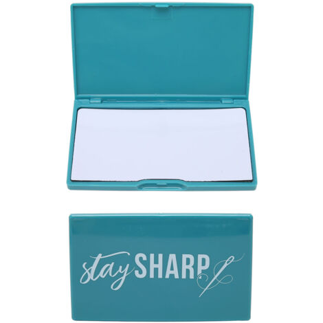 Étui à aiguilles magnétique vert foncé, coque plastique légère et portable, boîte de rangement sécurisée avec couture bordée pour couture et travaux d'aiguille