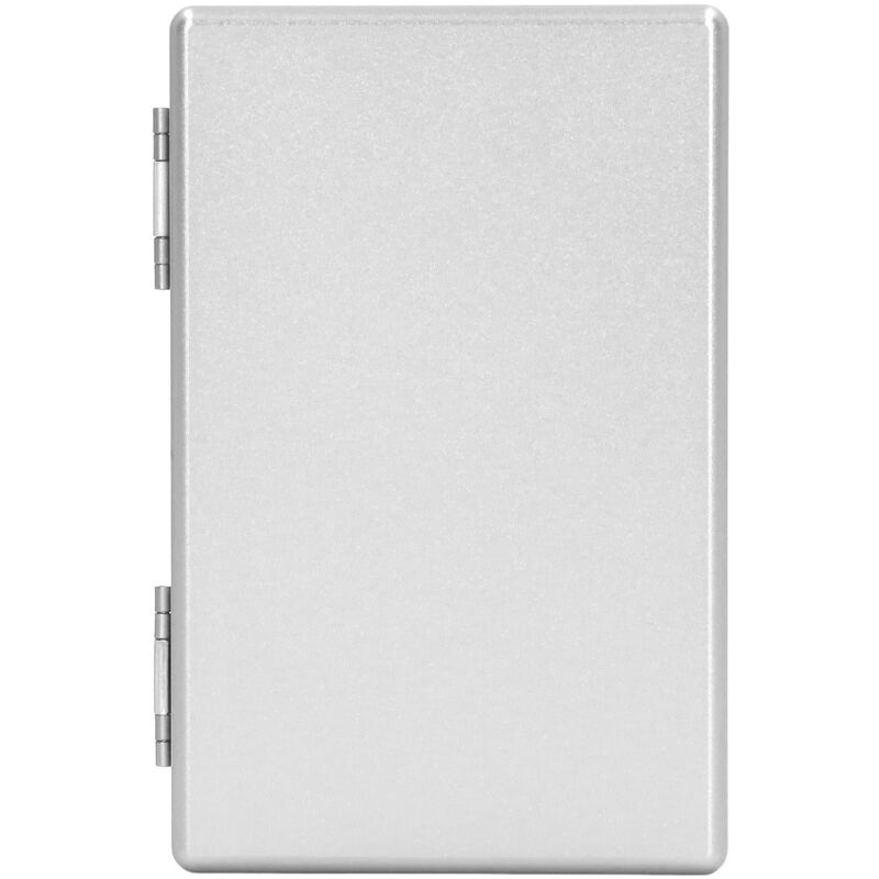Étui à cigarettes métallique pour 20 unités, boîte allongée mince en alliage d'aluminium avec mécanisme pop-up automatique, couleur argenté blanc