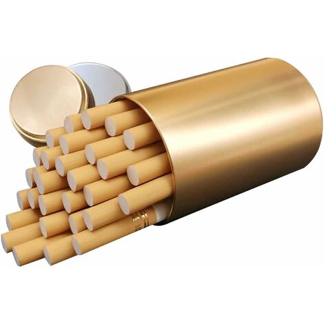 Boite à cigarettes Gold, des étuis à cigarettes/tubes couleur gold.