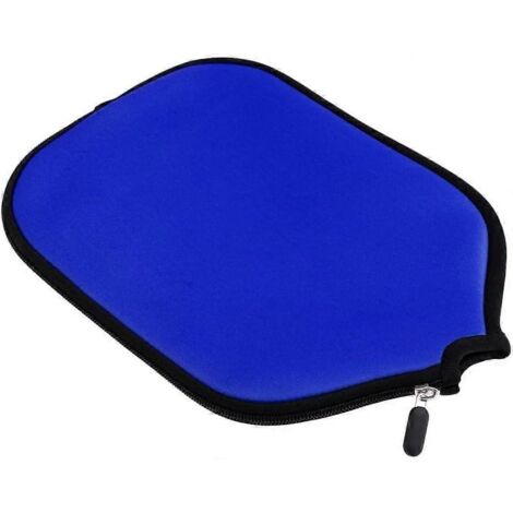 Étui à fermeture éclair pour raquette de pickleball, housse de protection bleue