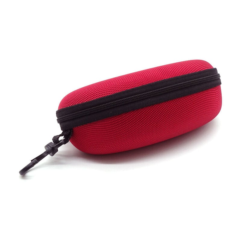 Tui à lunettes de soleil portable, protecteur de lunettes, étui à lunettes léger à fermeture éclair avec mousqueton