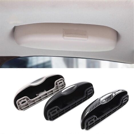 Étui à lunettes de soleil pour voiture, boîte de rangement pour lunettes, C--