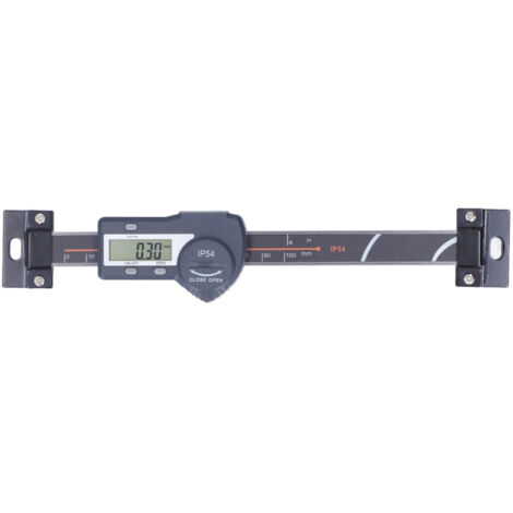 Étui à vernier numérique IP54 avec affichage LCD, fonction de remise à zéro et maintien des données, échelle linéaire de 0‑100mm / 0.0‑3.9in