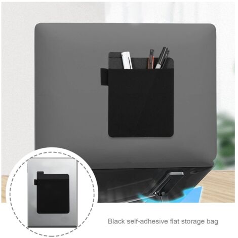 Étui adhésif pour souris d'ordinateur portable - Pochette de protection sans trace - Organisation de bureau pratique