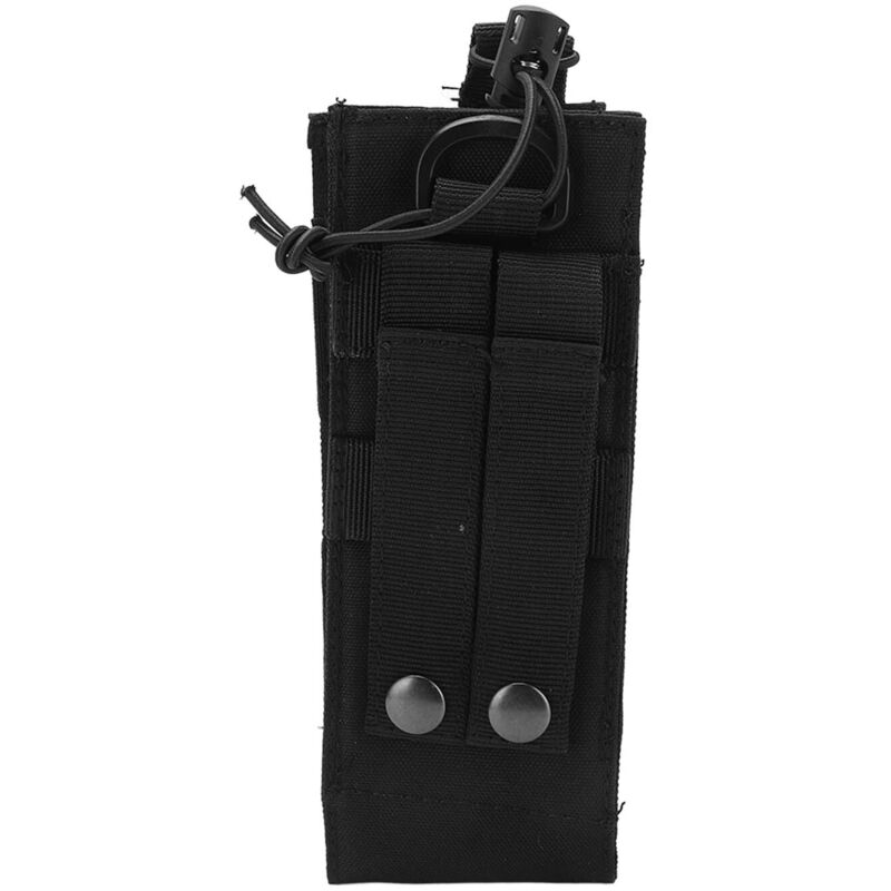 Étui ceinture radio militaire extérieur robuste en tissu Oxford, poche de chargeur, noir