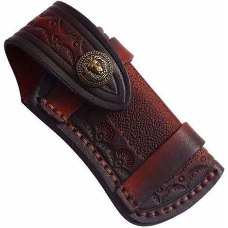 Étui Couteau Cuir, Gaine de Couteau Étui à Couteau Étui à Couteau de Poche en Cuir pour Couteau de Poche Couteau Pliant