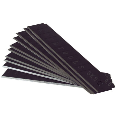 Etui de 10 lames noires sk5 pour cutter a lame retractable