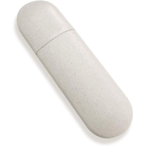 étui de Brosse à Dents de Voyage écologique Matériau de Paille de Blé Support de Dentifrice sans Couvercle de Brosse à Dents en Plastique,