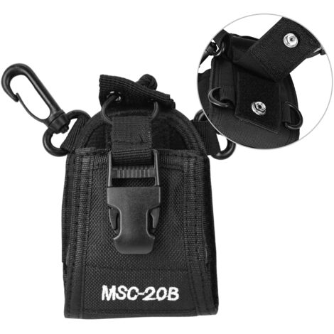 Étui de ceinture pour talkie-walkie, radio portable, étui de transport noir en nylon