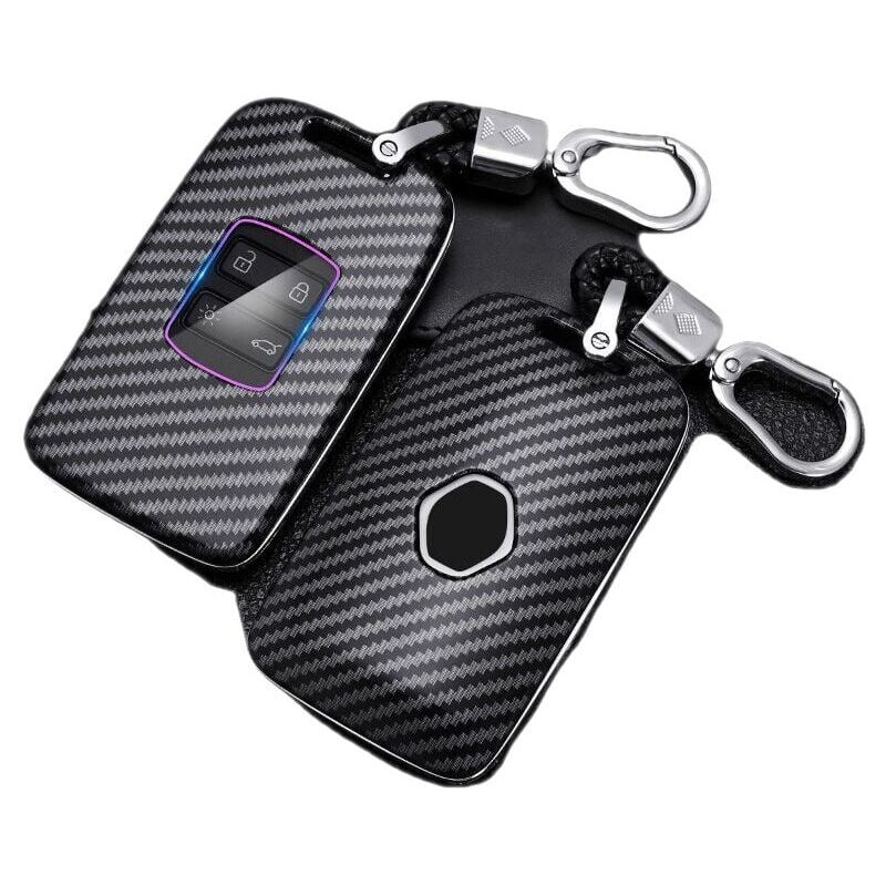 Ensoleille - tui de clé de Voiture en Fibre de Carbone, adapté pour Renault Koleos Kadjar Scenic Megane Sandero Espace Clio Captur Kangoo Laguna