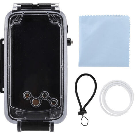 Étui de plongée 40m antichoc, anti-poussière et résistant au froid -10°C pour iPhone X/XS (Noir)