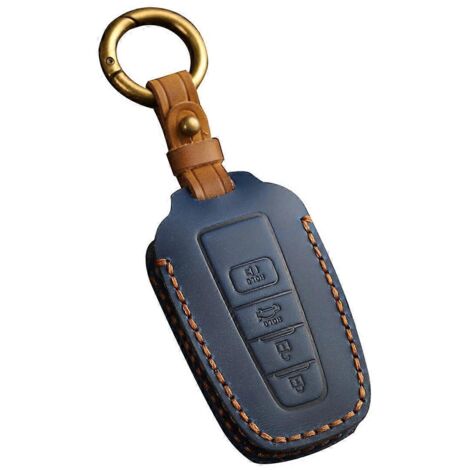 Étui de protection pour clé de voiture Toyota 4 boutons - Bleu