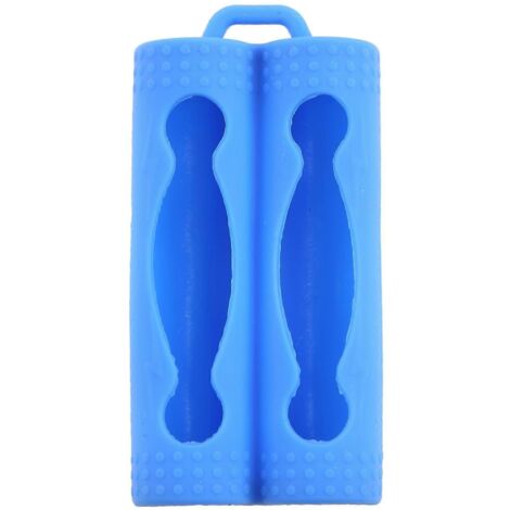 Étui de protection souple en silicone pour 2 piles 18650