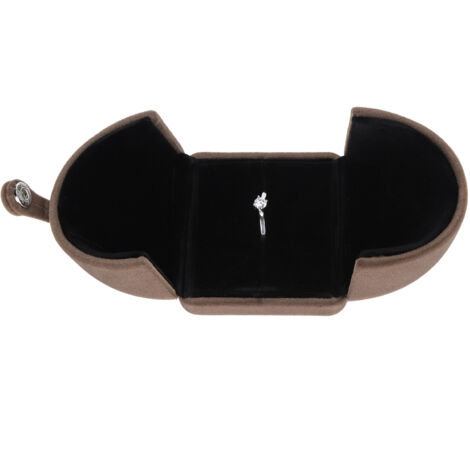 Étui de rangement en velours pour bijoux - Boîte pour bagues, colliers et bracelets - Idée cadeau et organisation chic
