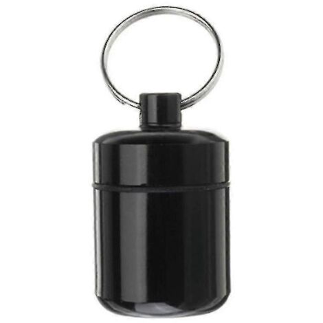 Étui de rangement portable en alliage d'aluminium pour écouteurs, avec boîte de rangement pour bouchons d'oreille antibruit (noir).