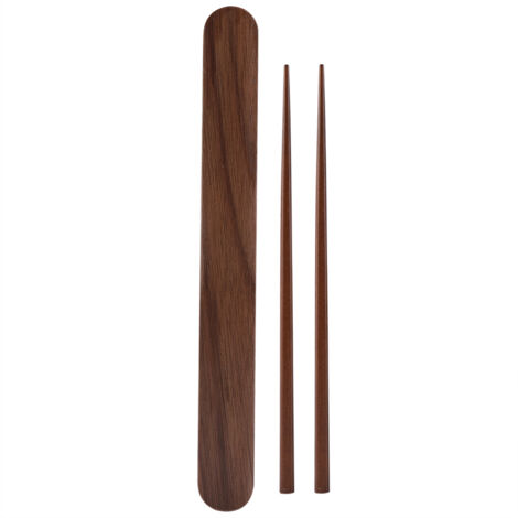 Étui de rangement portable pour baguettes réutilisables en bois écologique