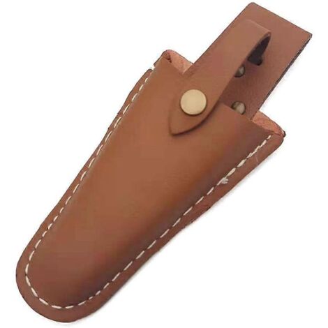 Étui de sécurité durable pour ciseaux en cuir de vache, facile à transporter et pratique