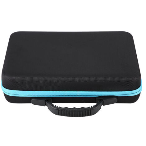 Étui de transport rigide pour huiles essentielles, capacité 60 flacons de 5ml à 15ml (Bleu)