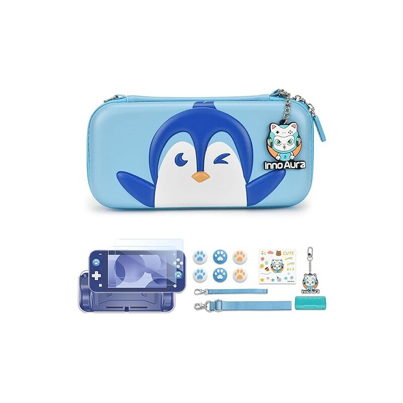 Ubeegol - tui de transport Switch Lite, accessoires Switch Lite 15 en 1 avec joli sac Switch Lite, étui J-Con, protecteur d'écran Switch Lite,
