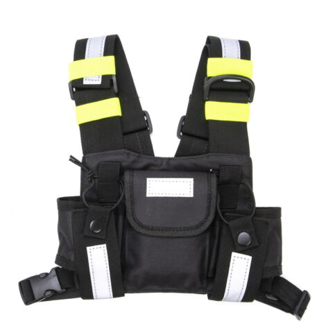 Étui d'épaule pour radio bidirectionnelle, harnais de poitrine réfléchissant, sac porte-talkie-walkie, étui ventral pour radio.-AquaForge