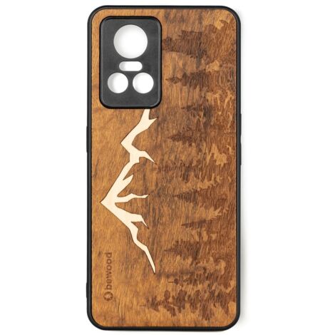 Étui en bois Bewood pour Realme GT Neo 3 Mountains IMBUIA