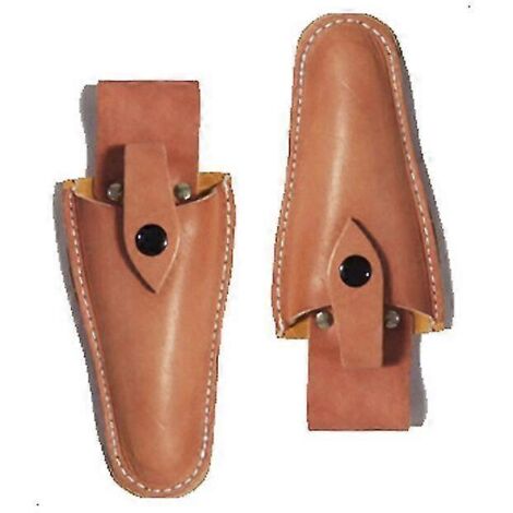 Étui en cuir de vachette véritable pour sécateurs, sécateurs à fruits, lot de 2-AquaForge