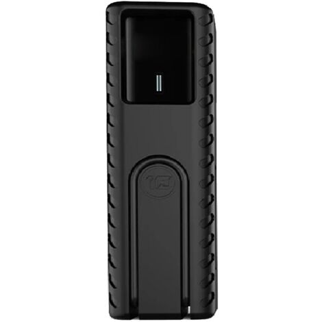 Étui en silicone noir pour batterie externe CUKTECH 10 avec câble.