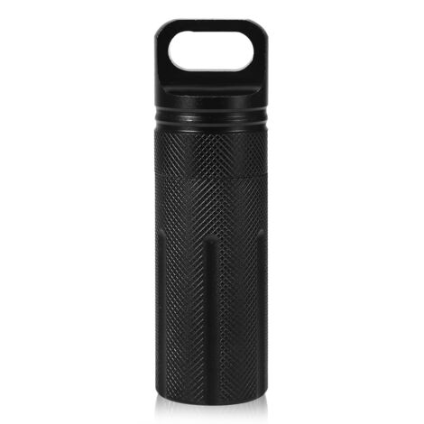 Étui étanche pour comprimés et médicaments, capsule de rangement noir pour clés extérieur