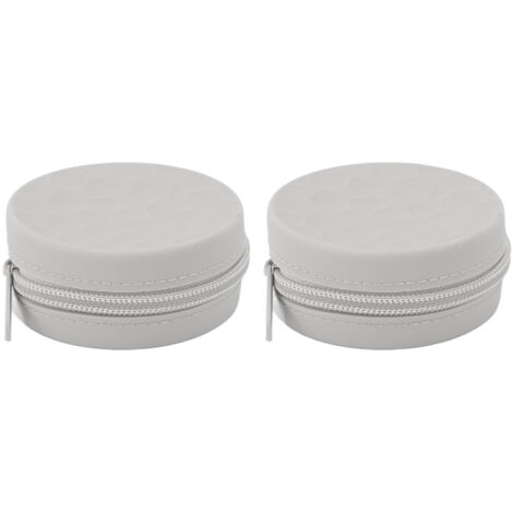 Étui imperméable léger pour écouteurs, 2 pièces gris, rangement compact pour casque audio, cartes mémoire et accessoires électroniques.
