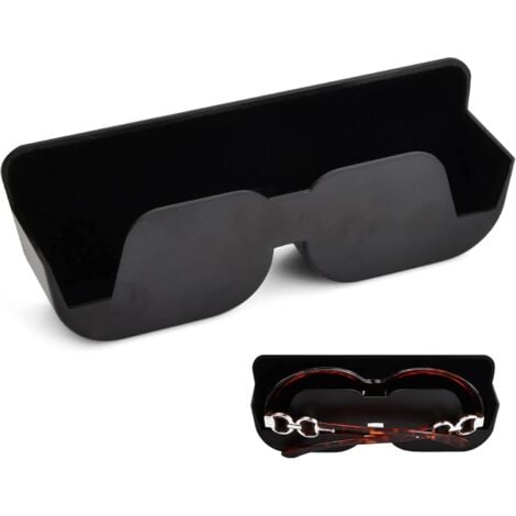 Etui à lunettes, peut contenir 8 paires de lunettes, rangement lunettes et  présentoir, cuir synthétique noir