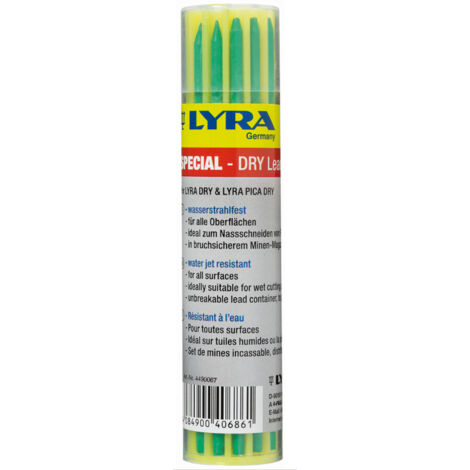 Etui mit 12 Ersatzminen grün LYRA DRY für LYRA-DRY und LYRA PICA DRY Marker - 4490067