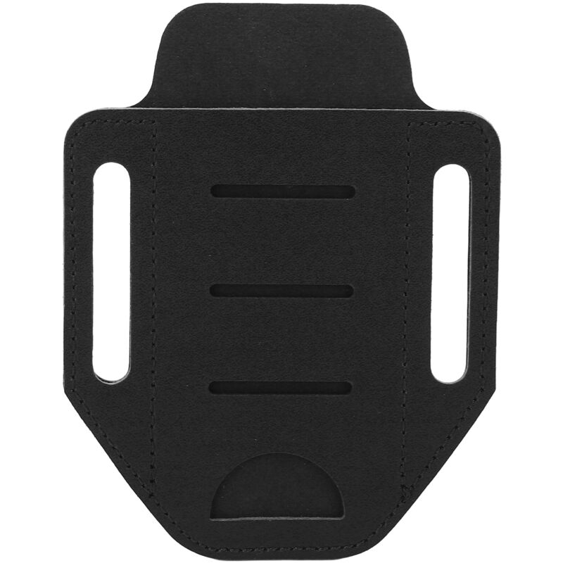 Étui Multifonction en Cuir pour Outils EDC, Porte-Lampe de Ceinture Noir pour Randonnée