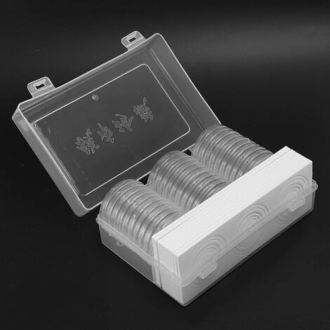Étui porte-pièces de 46 mm avec joint pour fournitures de collection de pièces de monnaie.