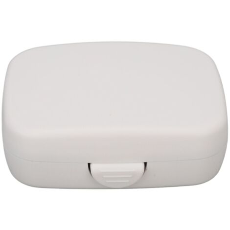 Étui pour appareils auditifs grande capacité portable noir, boîte de rangement pour voyages et extérieur.