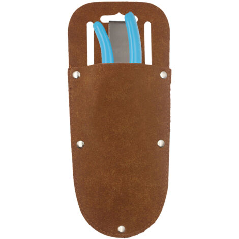 Étui pour sécateur, ceinture porte-outils en cuir robuste au design élégant, compacte et facile à transporter.-AquaForge