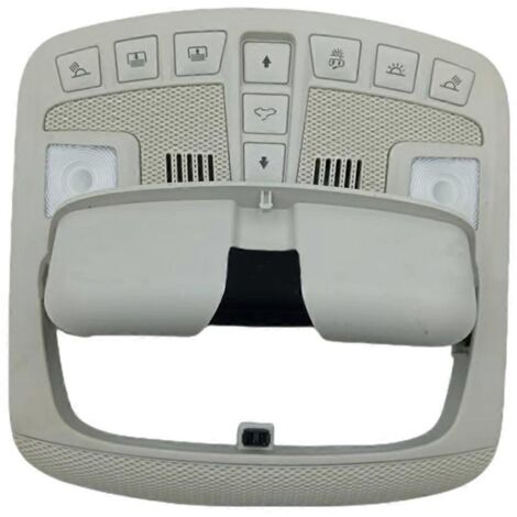 Étui pour voiture avec interrupteur de toit ouvrant, plafonnier et lunette arrière.