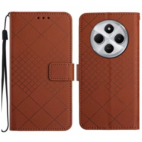 Étui pour Xiaomi Redmi 14C - ZTAOOPOU - Housse antichoc - Cuir PU - Support intégré - Marron