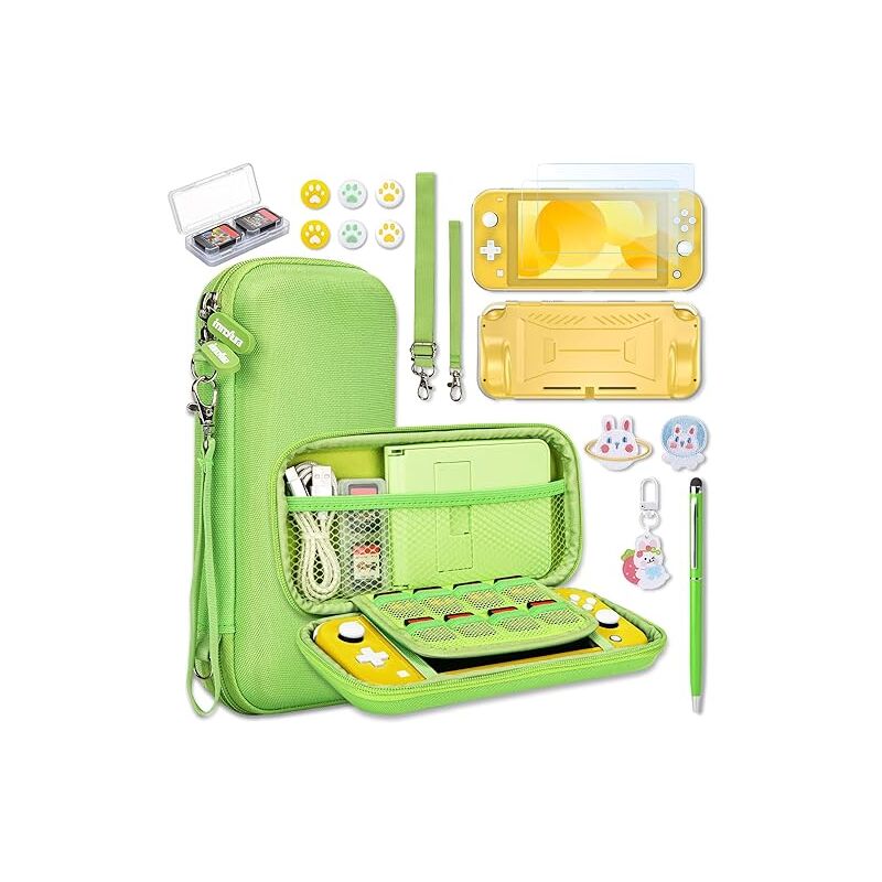 Ubeegol - tui Switch Lite - Accessoires Switch Lite innoAura 17-en-1 comprenant un sac Switch Lite, un stockage de jeu Switch, une protection Switch