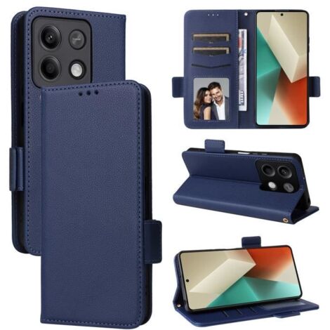 Etui - Xiaomi - Redmi Note 13 5G - Housse en PU Cuir - Protection intégrale - Navy Blue