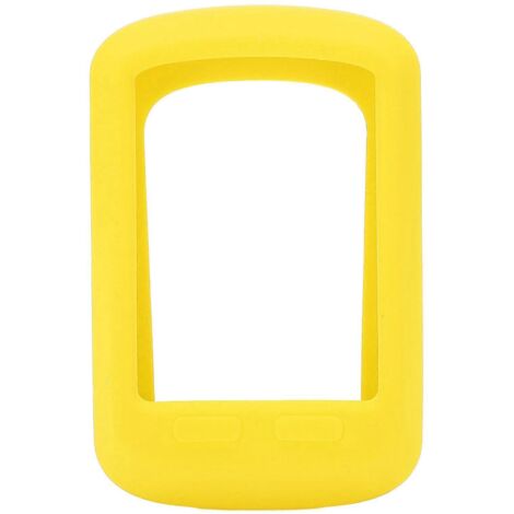 Étuis de protection en silicone pour compteur de vélo Bryton420 jaune, avec film HD