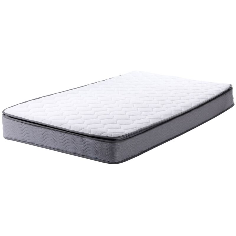 Beliani - eu Single Size Pocket Sprung Mattress Top Pillow Firm Soft Quilted Splendour