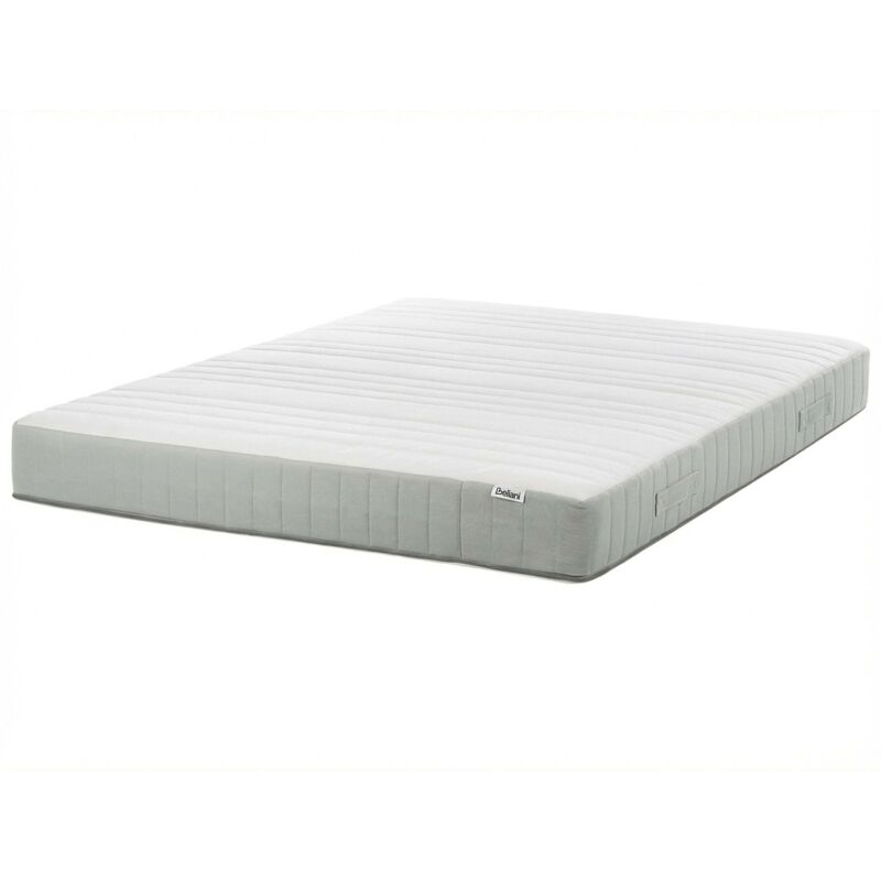 Beliani - Eu Double Size Pocket Sprung Mattress With Handles 4ft6 Hard Firm Removable Cover 7-zone Roomy