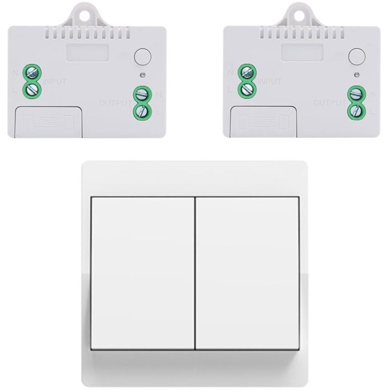 Beijiyi - eu interrupteur sans fil sans piles kit interrupteur sans fil autoalimente va et vient sans fil sans pile radio interrupteur a distance