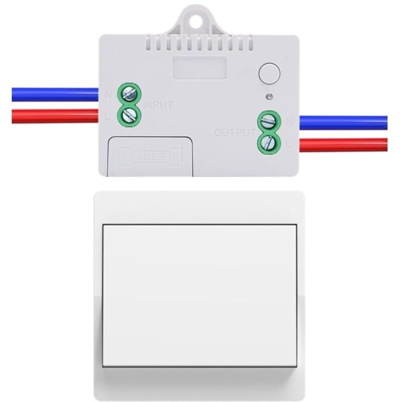 Eu interrupteur sans fil sans piles Lot de 1 kit interrupteur sans fil autoalimente va et vient sans fil sans pile radio interrupteur a distance