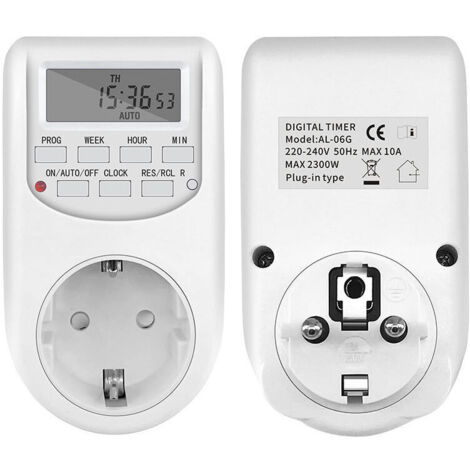 EU Plug Timer Switch Digital Power Socket Energy Saving Adjustable Kitchen Timer Outlet Week Hour Programmable Timing Socket