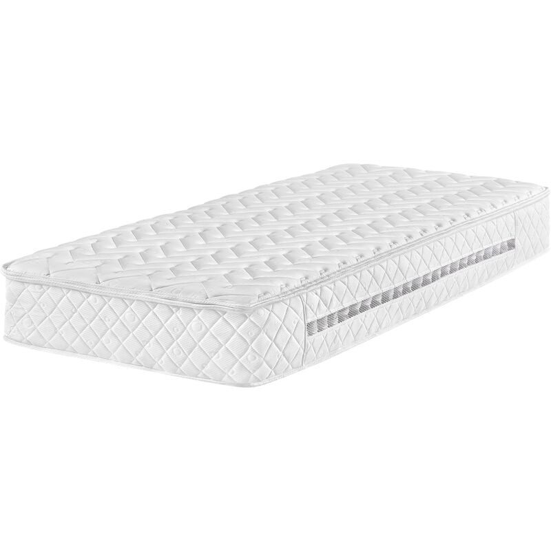 Beliani - eu Single Size Pocket Spring Mattress Medium 90 x 200 cm with Zip Glory