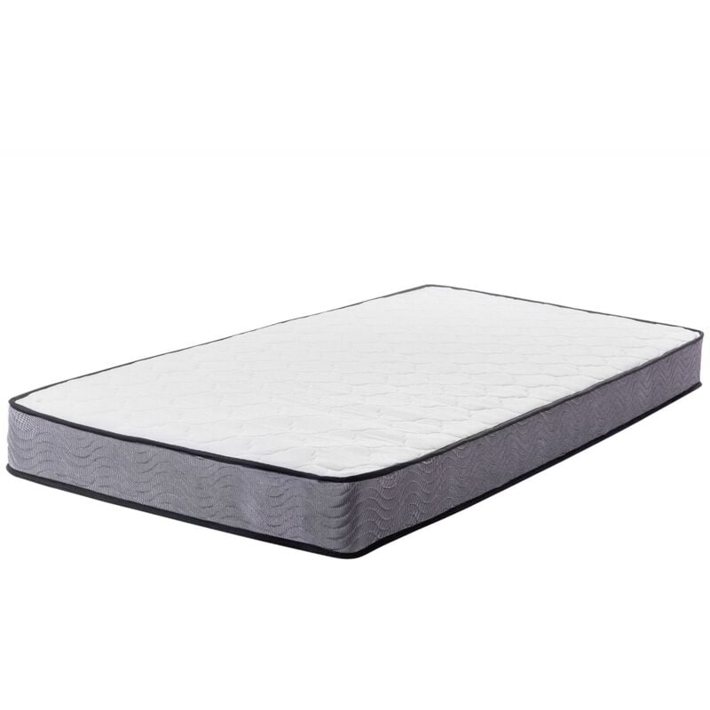 Eu Small Single Size Pocket Spring Mattress Firm 2ft6 Foam Filling White Bliss