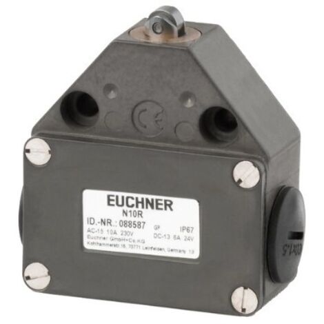 Euchner N10R-M 086294 Interrupteur de fin de course simple de précision N10, piston à rouleau