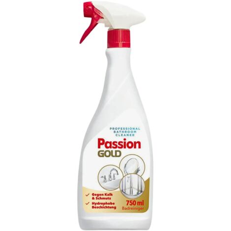 EUDUCO Passion Gold - Spray pour salle de bain, détartrant et nettoyant pour savon