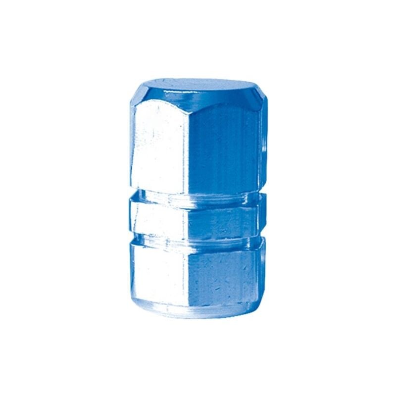 Eufab - lot de 5 bouchons de valve - aluminium - bleu 17271